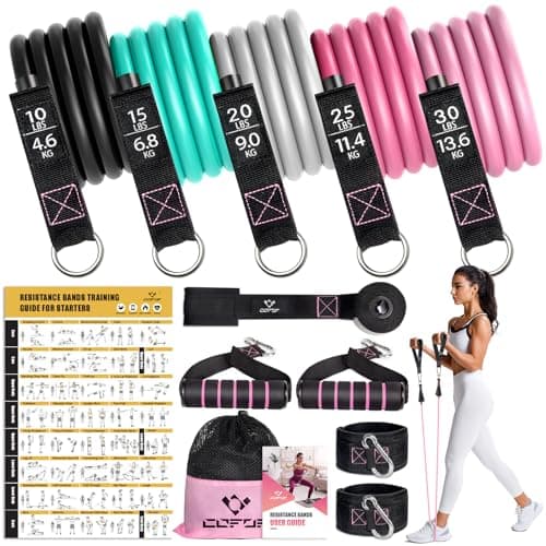 Resistance Bands with Handles (5-level)